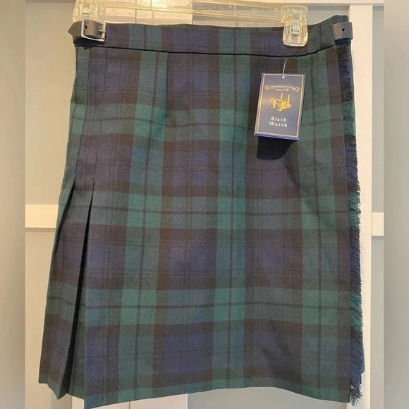 James Pringle Weavers Black Watch Kilt
Scotland‎ Wool Blend Women’s 8 NEW - Picture 2 of 10